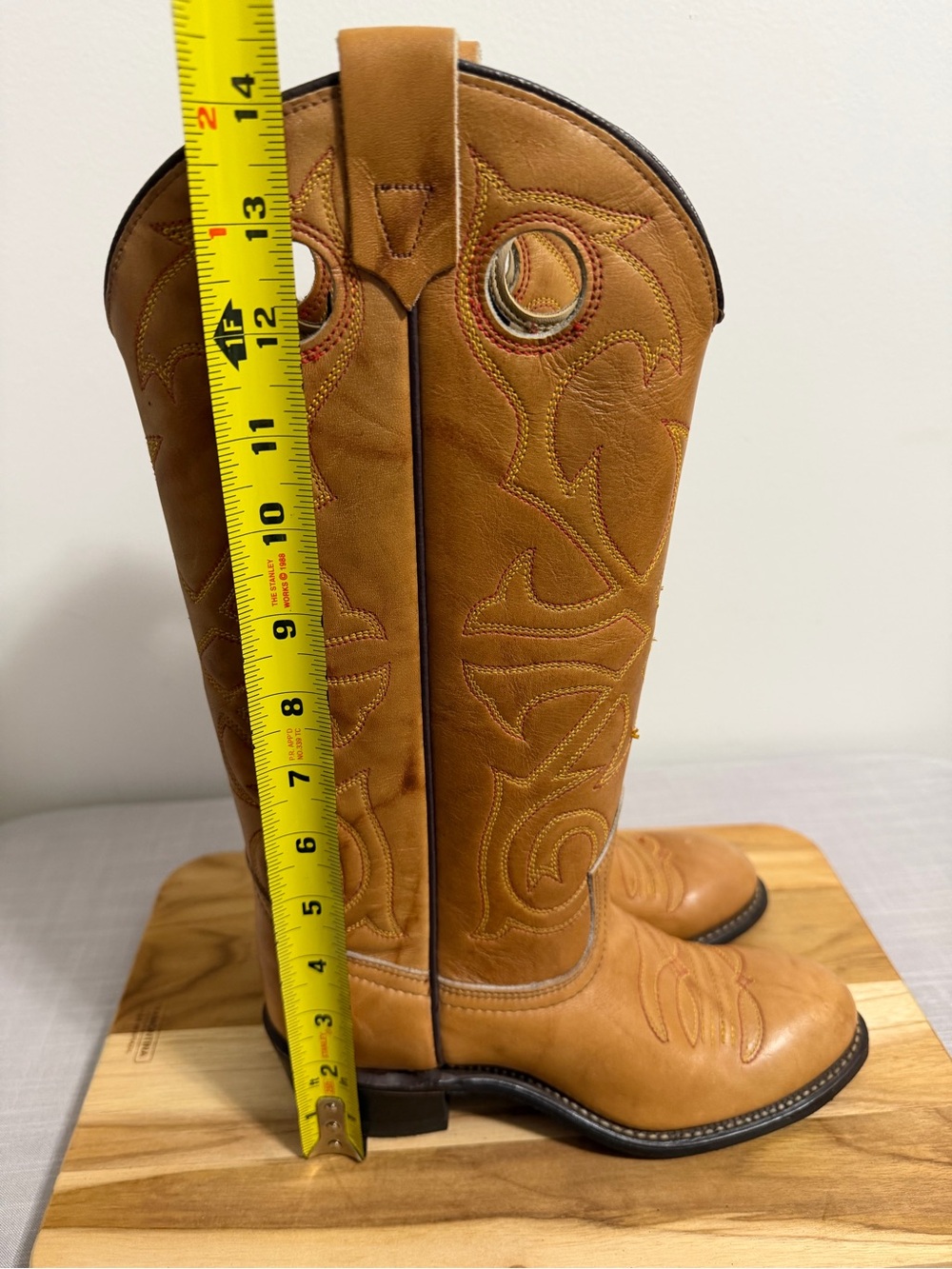Texas Vintage Women's Low Heel Embroidered Boot Size 5.5 #267023 - Picture 7 of 13